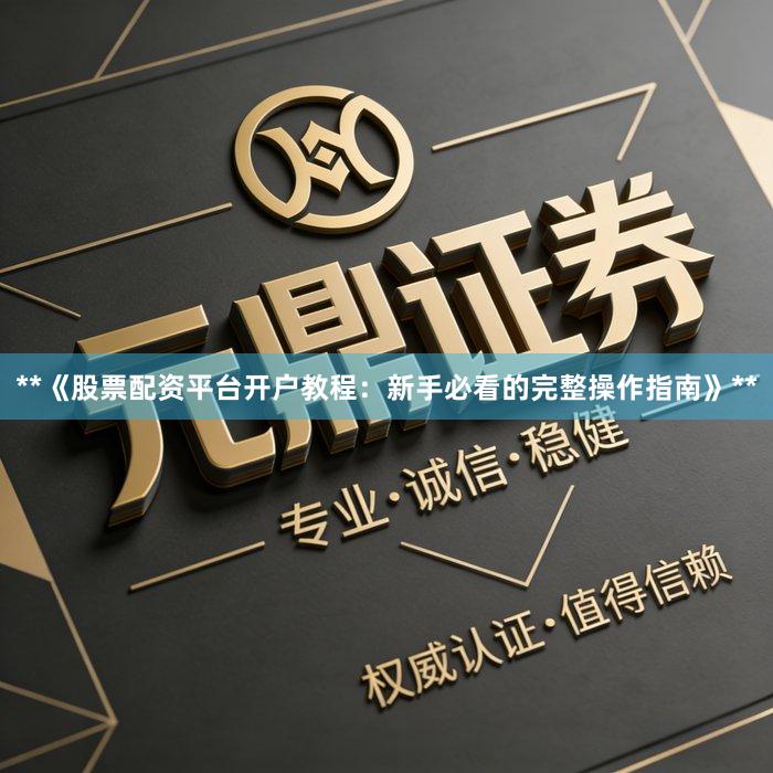 **《股票配资平台开户教程：新手必看的完整操作指南》**